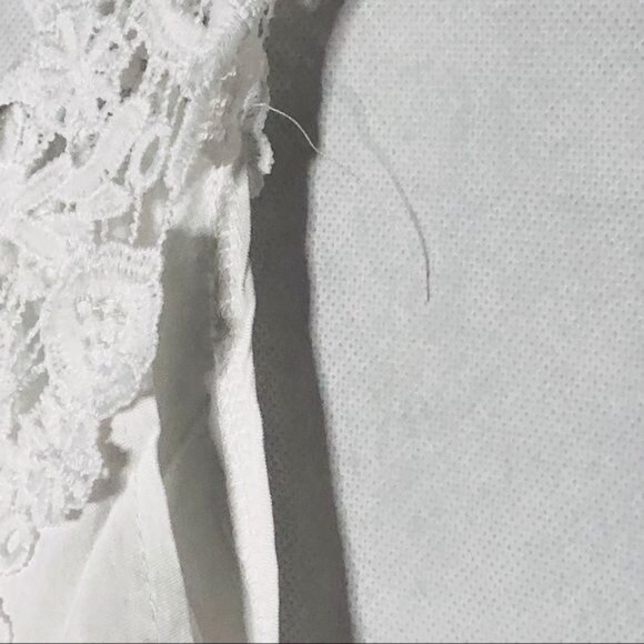 shirt thin silky lace sheer high low sheer medium 26 height new READ - Picture 6 of 8